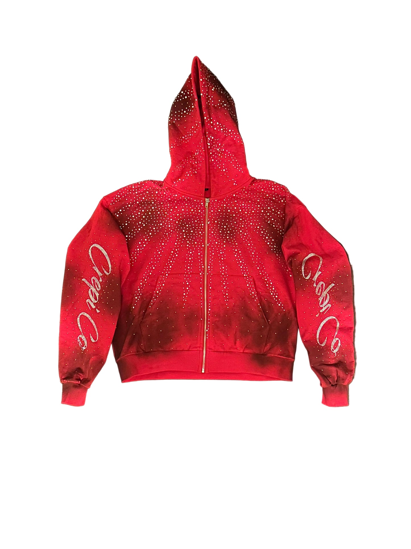 2-Tone Rhinestone Hoddie